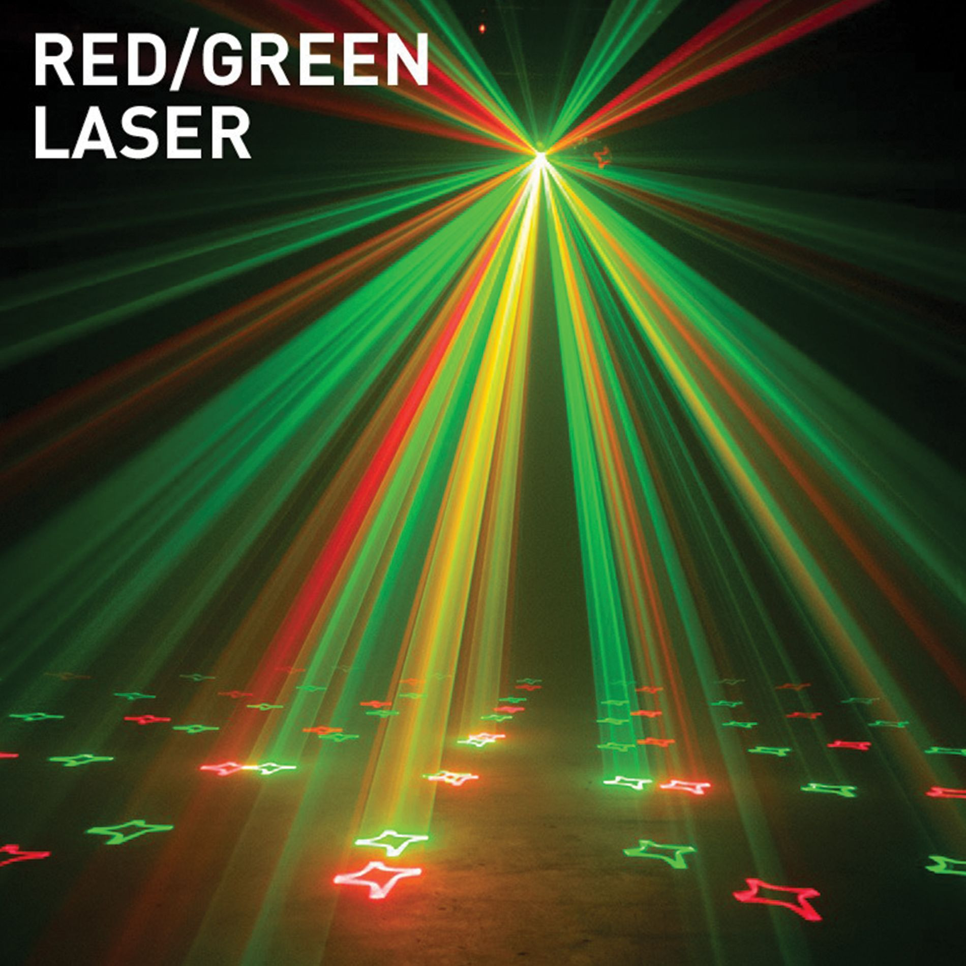 POWER LIGHTING METEOR VII Jeux de lumiere 3-en-1 : Beam Moonflower, Strobe,  Laser multipoints Rouge et Vert