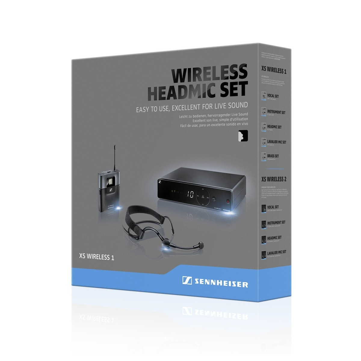 Sennheiser XSW 1-ME3-A Wireless Headmic Set A Range 548-572 MHz 